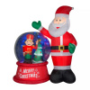 Animated Santa Globe With Toy Soldier Christmas Inflatable
